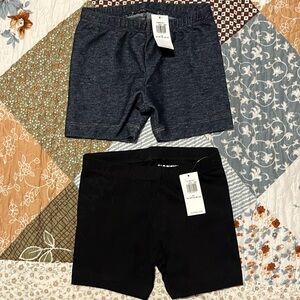 NWT set of Old Navy ON 3T shorts denim black